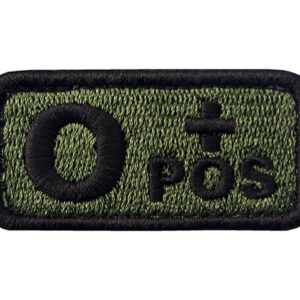 Bloedgroep patch groen